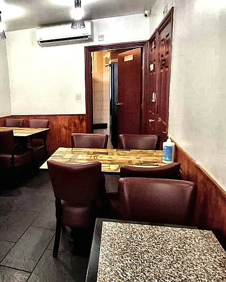 The private seating area at the back of Cafe Royal
